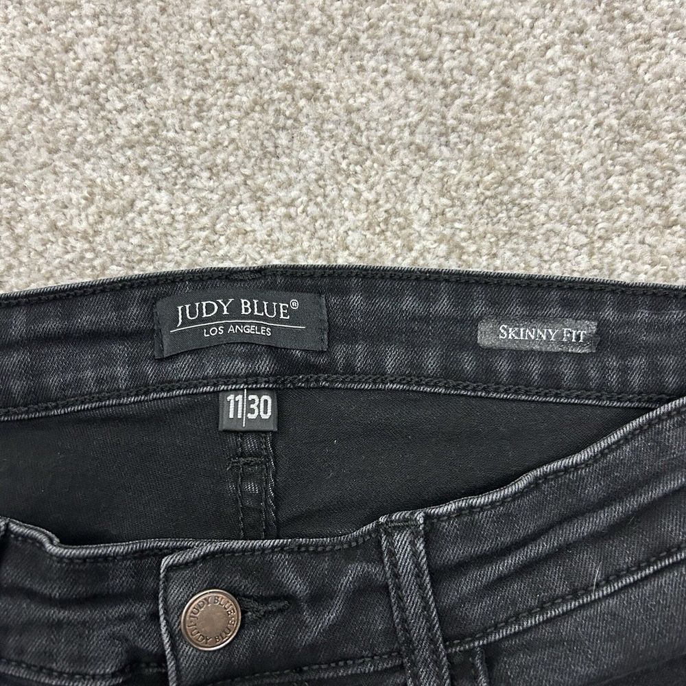 Judy Blue Jeans‎ Skinny Fit Black Women's Size 11/30 Stretchy - Picture 4 of 10